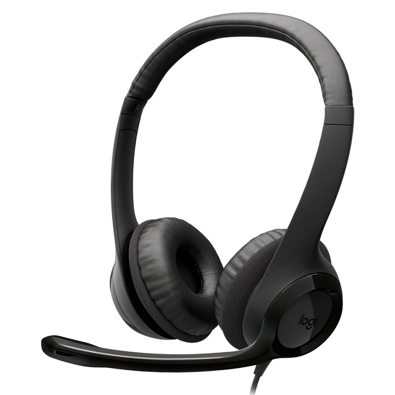 Гарнітура дротова USB-C H390 Midnight чорна Logitech (981-001576)