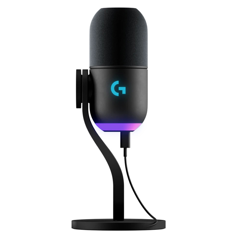 Мікрофон USB Type-C ігровий Yeti GX Dynamic RGB Lightsync, чорний Logitech (988-000569)
