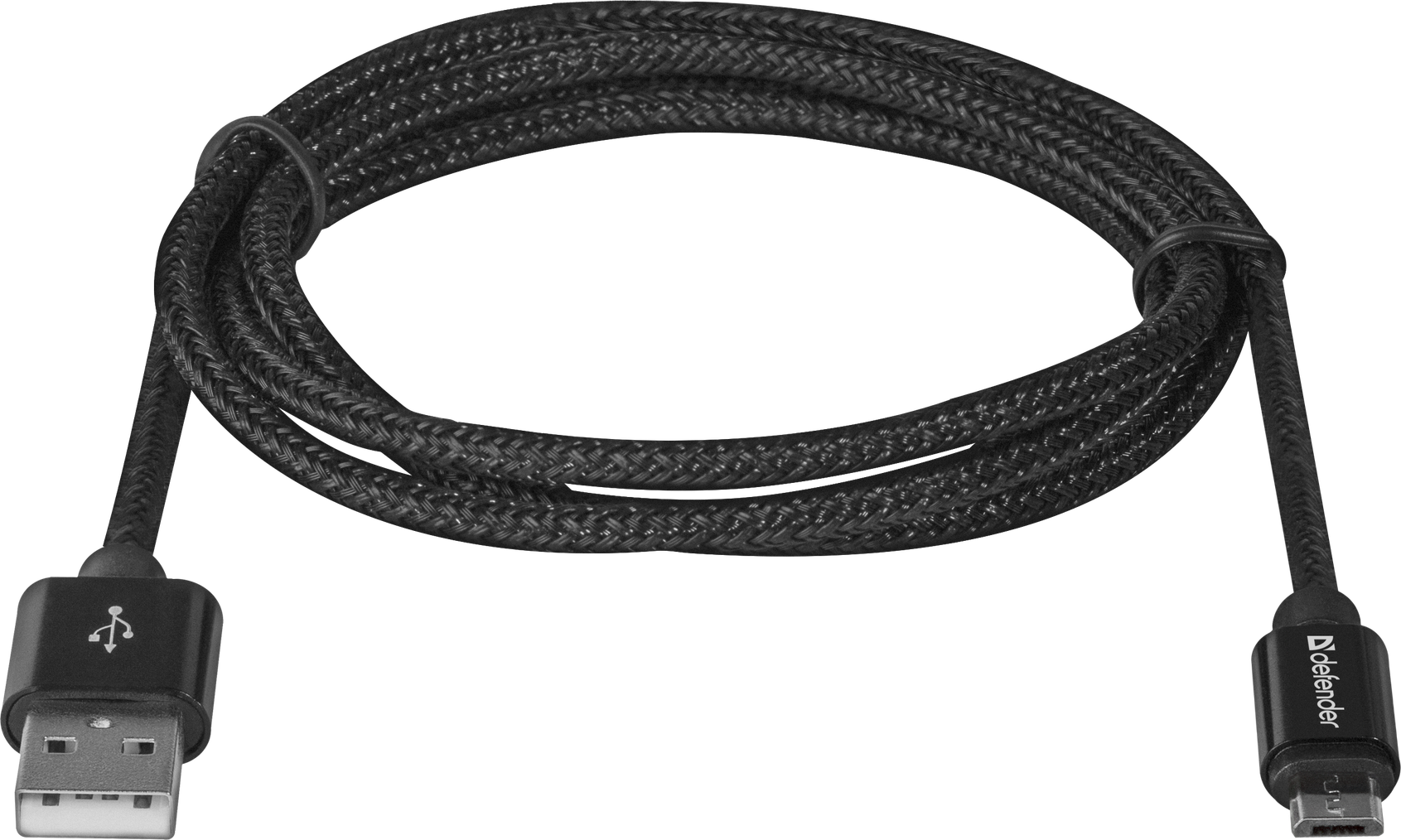 Кабель USB 2.0 AM-micro BM, 1.0 м, чорний, 08-03T PRO Defender