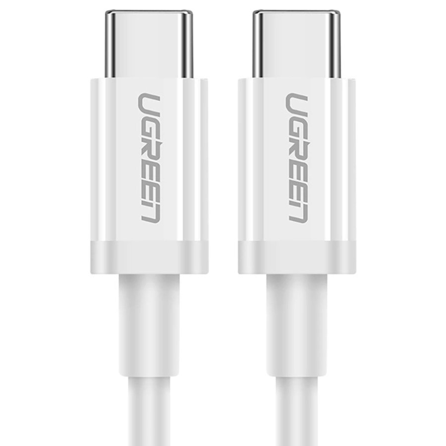 Кабель USB 2.0 Type-C M-M, 1 м, 60W Білий, ABS Cover US264 UGREEN
