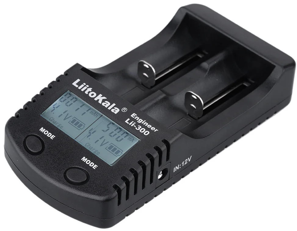 Зарядний пристрій LiitoKala Lii-300, 2x(Lion/NiMH/NiCd), Power Bank, discharge function, display