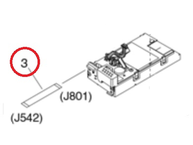 Шлейф блока лазера HP LJ Professional M1536/P1566/P1606/LBP6200 RM1-7739-000-