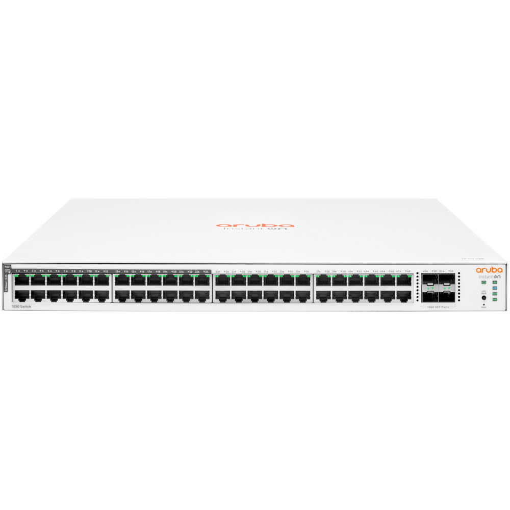 Комутатор Aruba Instant On 1830 48G 24p CL4 PoE 4S FP 370W Switch JL815A