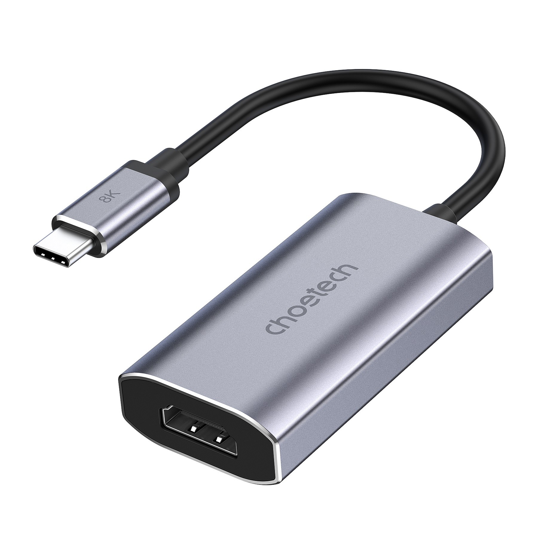 Адаптер Type-C к HDMI 8K/60Hz сірий Choetech (HUB-H16-GY)