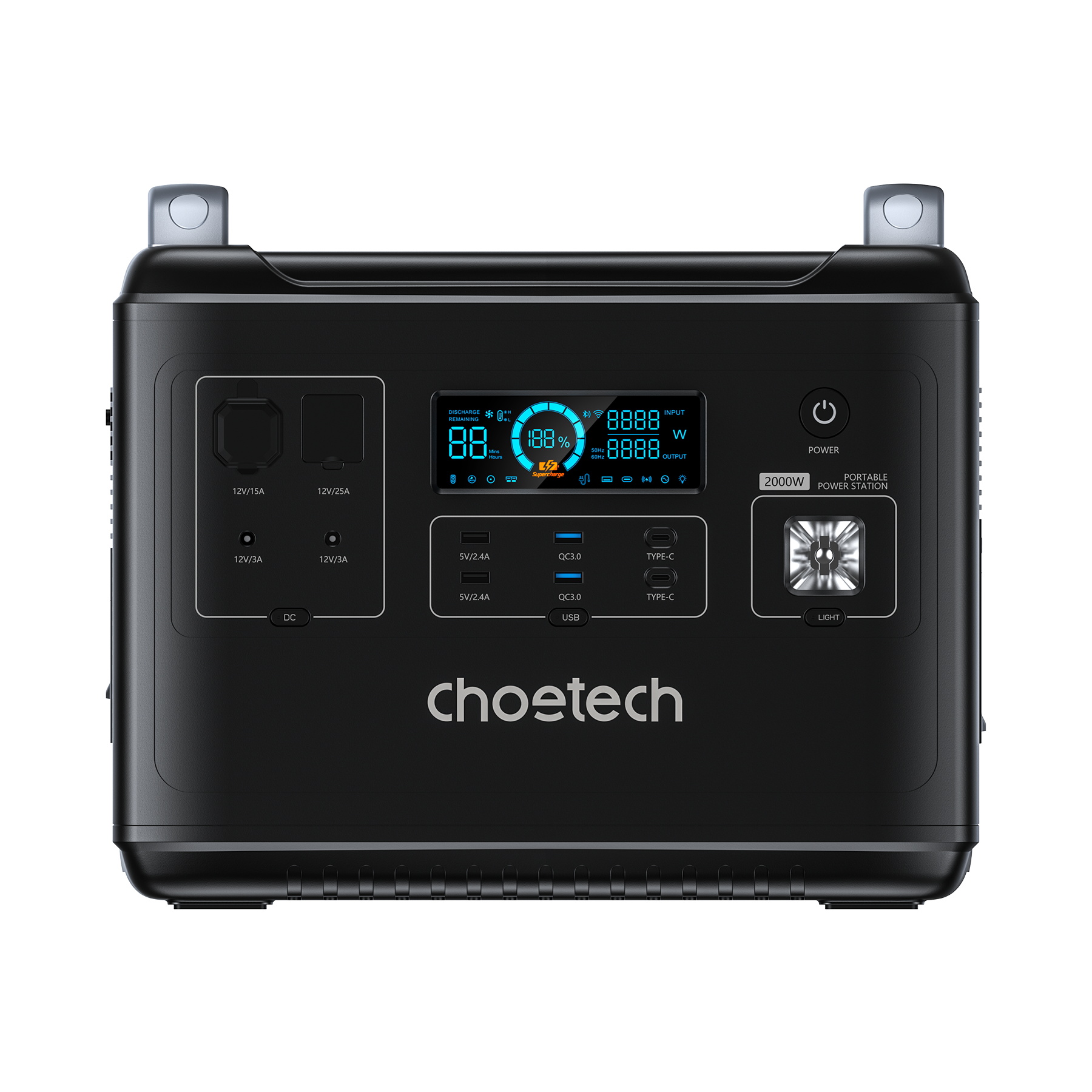 Станція зарядна 2000W з функцією ДБЖ Choetech (BS006-V3)