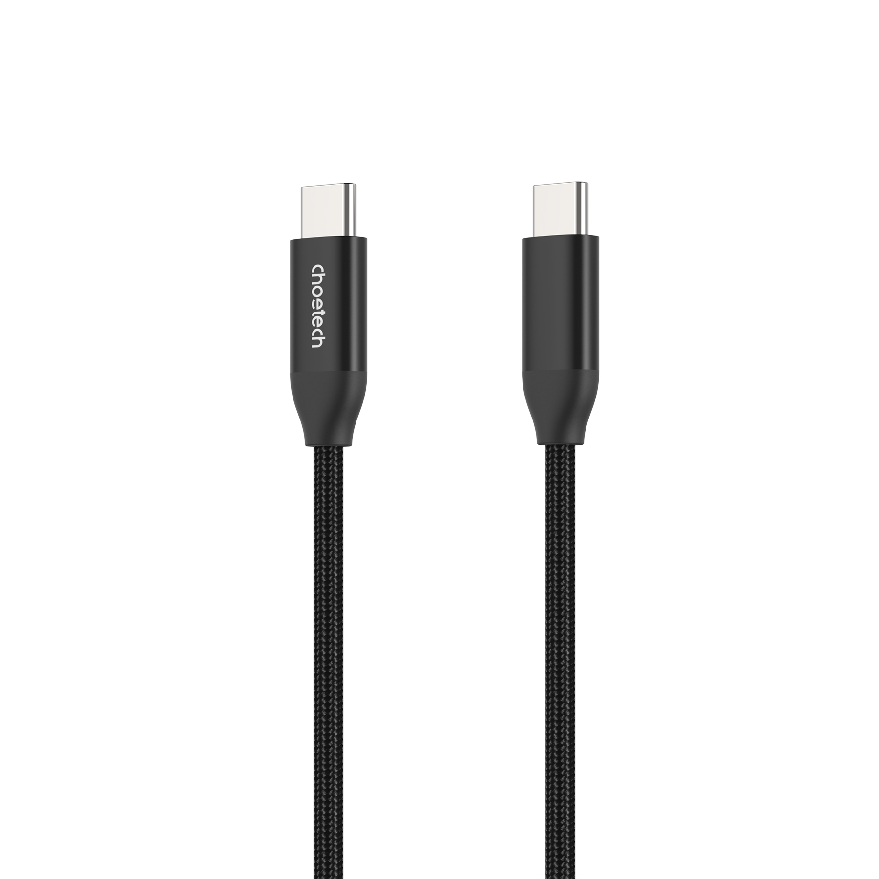 Кабель Type-C - Type-C, PD3.1 240W, нейлон 2 м чорний Choetech (XCC-1036-BK)