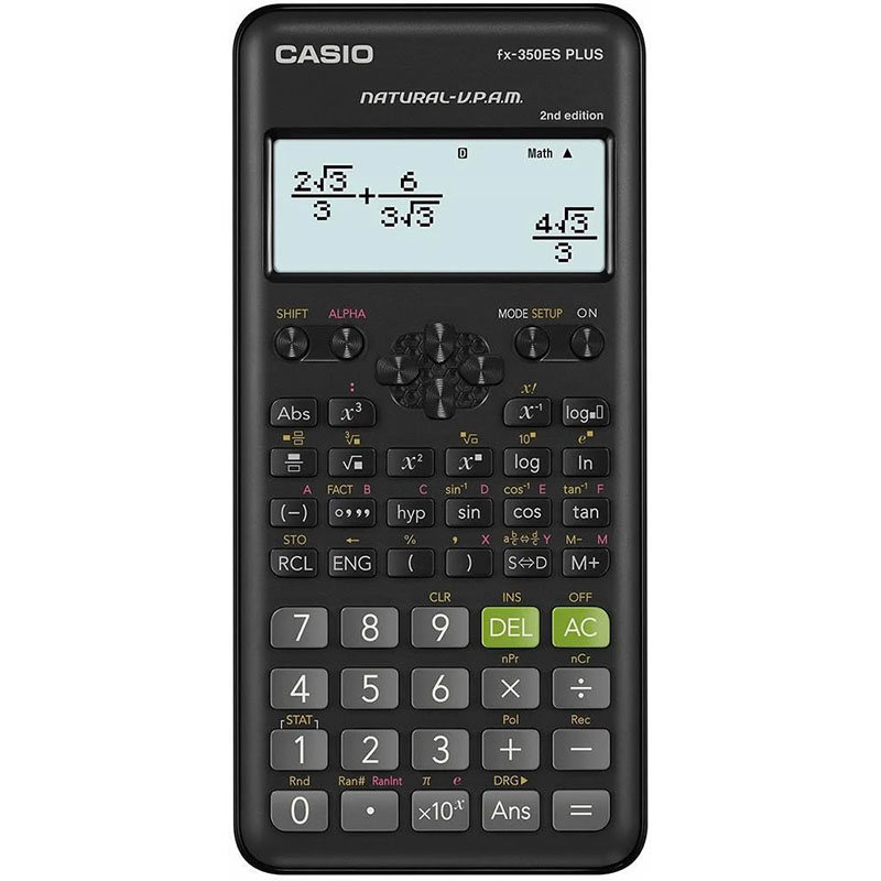 Калькулятор науковий чорний Casio (FX-350ESPLUS-2WETD)