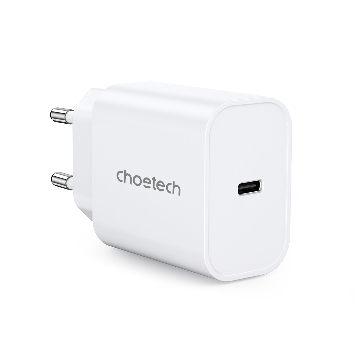 Пристрій зарядний мережевий PD20W USB-C білий Choetech (Q5004-EU-WH)