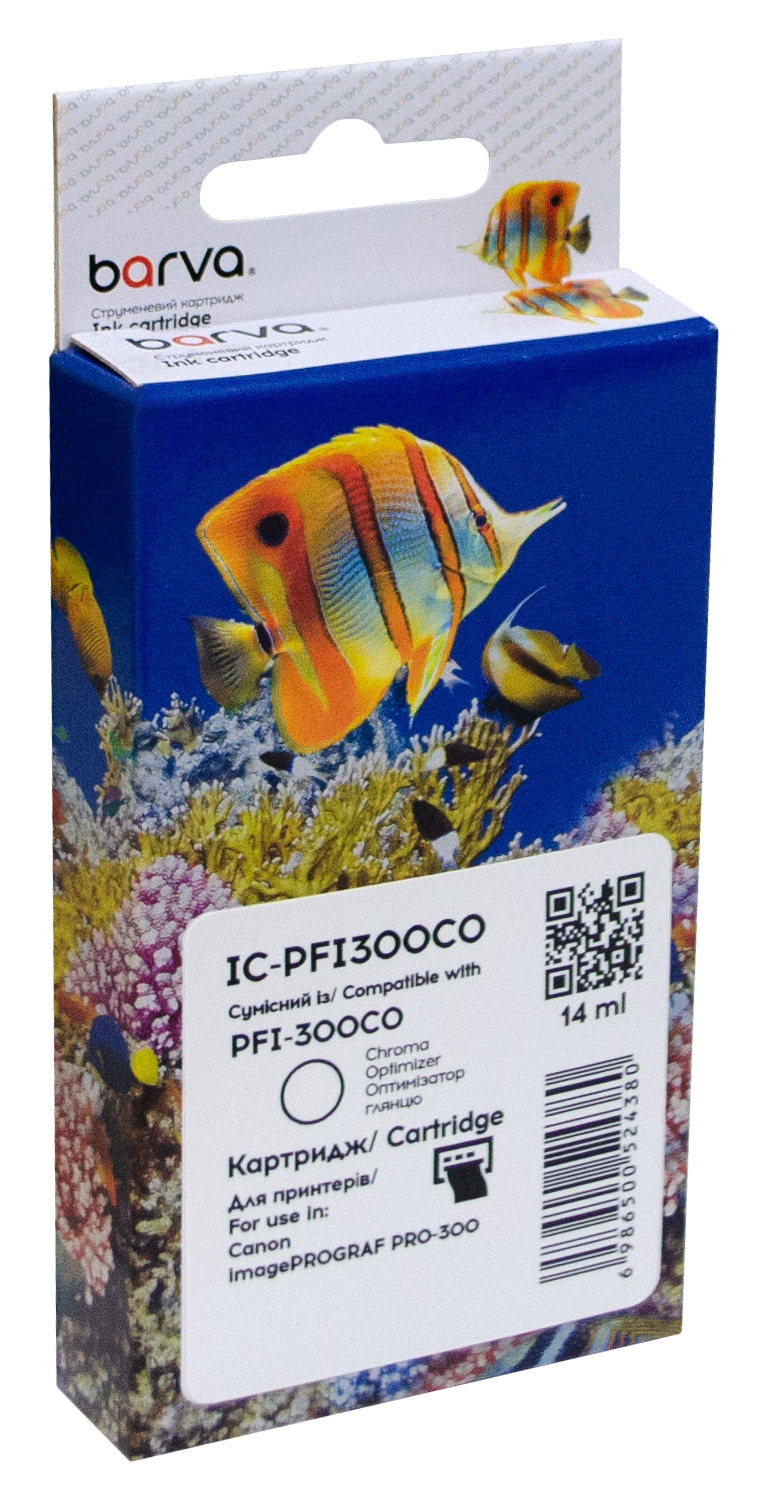 Картридж сумісний Canon PFI-300CO (4201C001) 275 арк, оптимізатор глянцю Barva (IC-PFI300CO)
