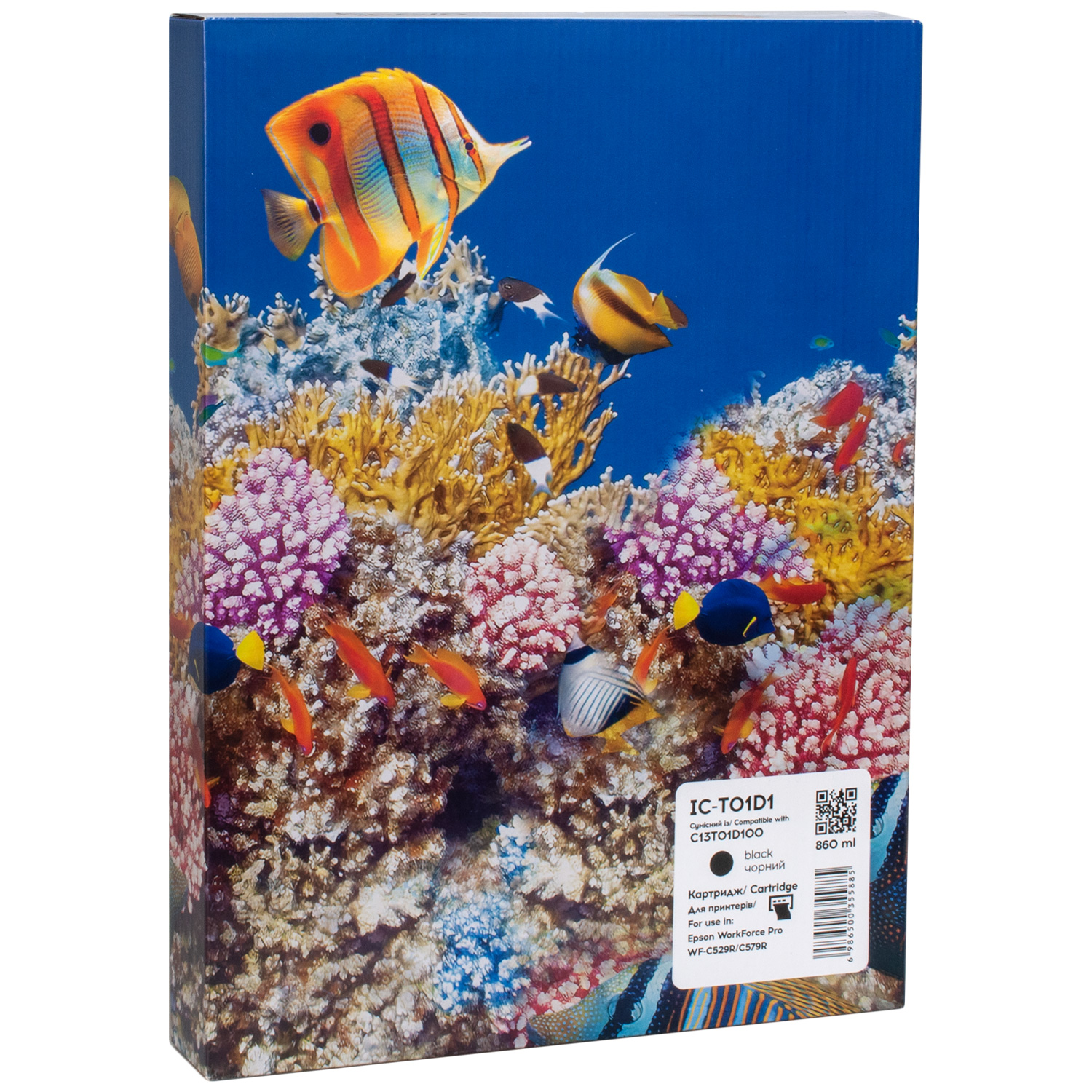 Картридж сумісний Epson T01D1 XXL (C13T01D100) 50K арк, чорний Barva (IC-T01D1)