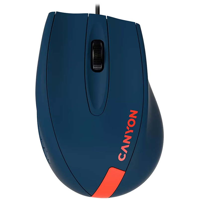 Миша USB оптична M-11 синьо-червона Canyon (CNE-CMS11BR)
