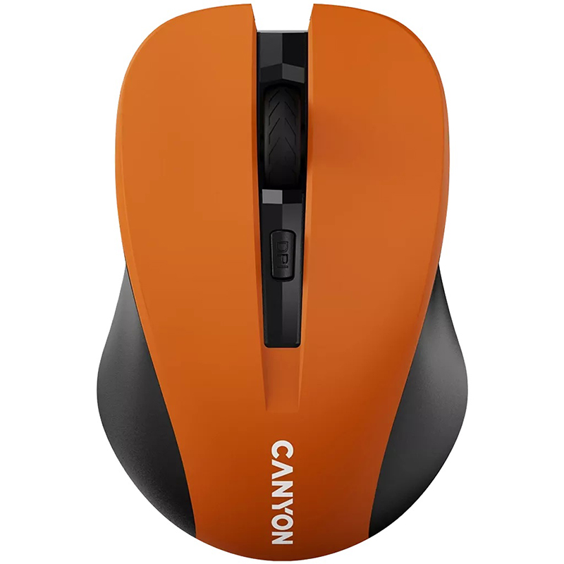 Миша бездротова оптична MW-1 помаранчева Canyon (CNE-CMSW1O)