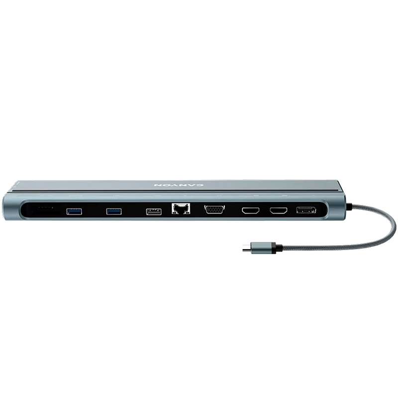 Хаб 14-в-1 мультипорт USB Type-C DS-90 Canyon (CNS-HDS90)