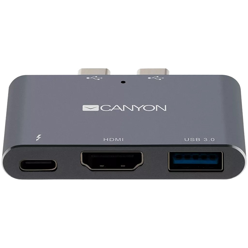 Хаб 3-в-1 мультипорт Thunderbolt 3 DS-1 Canyon (CNS-TDS01DG)