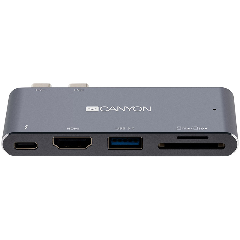 Хаб 5-в-1 мультипорт Thunderbolt 3 DS-5 Canyon (CNS-TDS05DG)