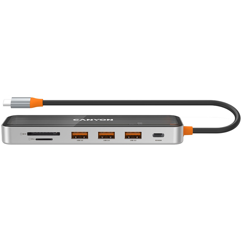 Хаб 7-в-1 мультипорт USB Type-C DS-13 Canyon (CNS-TDS13)