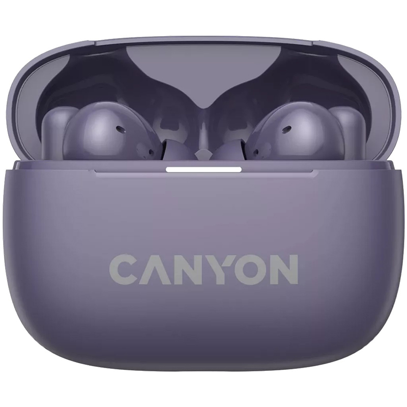 Навушники бездротові OnGo BT TWS-10 фіолетові Canyon (CNS-TWS10PL)