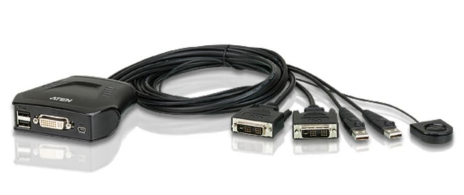 CS22D 2-Port Cable KVM Switch