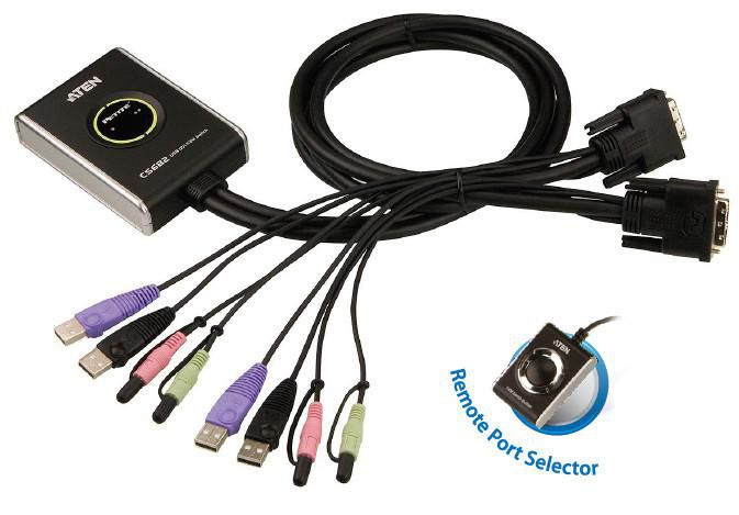 CS682 2-Port Cable KVM Switch
