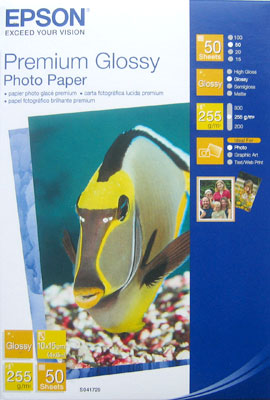 Фотопапір Premium Glossy 10x15 см, 50 арк Epson (C13S041729)