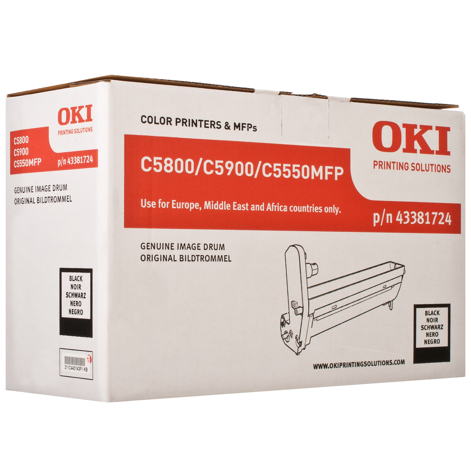 Драм-картридж C58_59 чорний Oki (43381724)