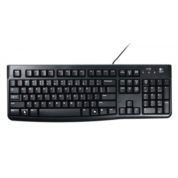 Клавіатура USB K120, Ukr, чорна Logitech (920-002643)