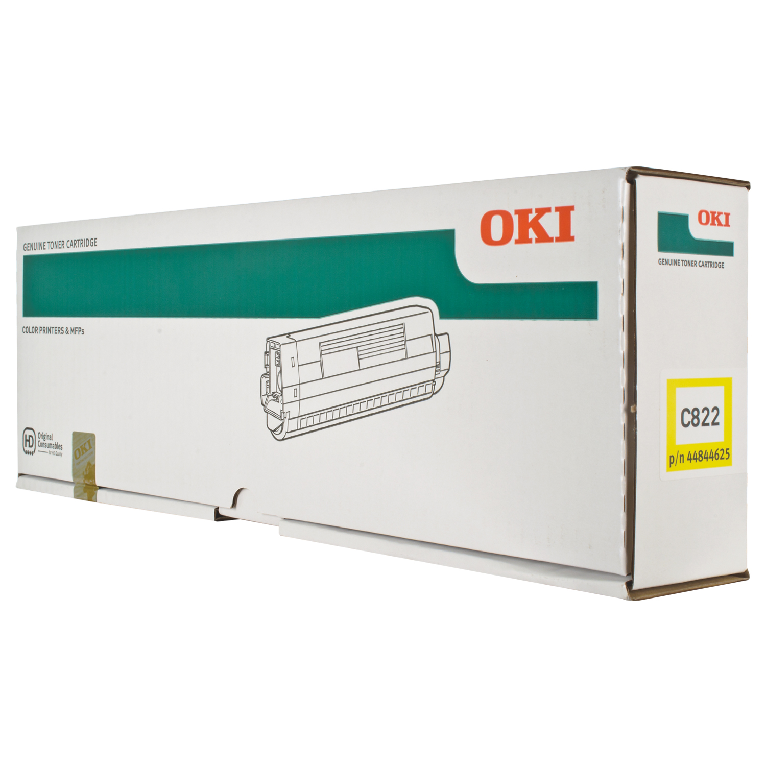 Тонер-картридж C822 жовтий Oki (44844625/44844613)