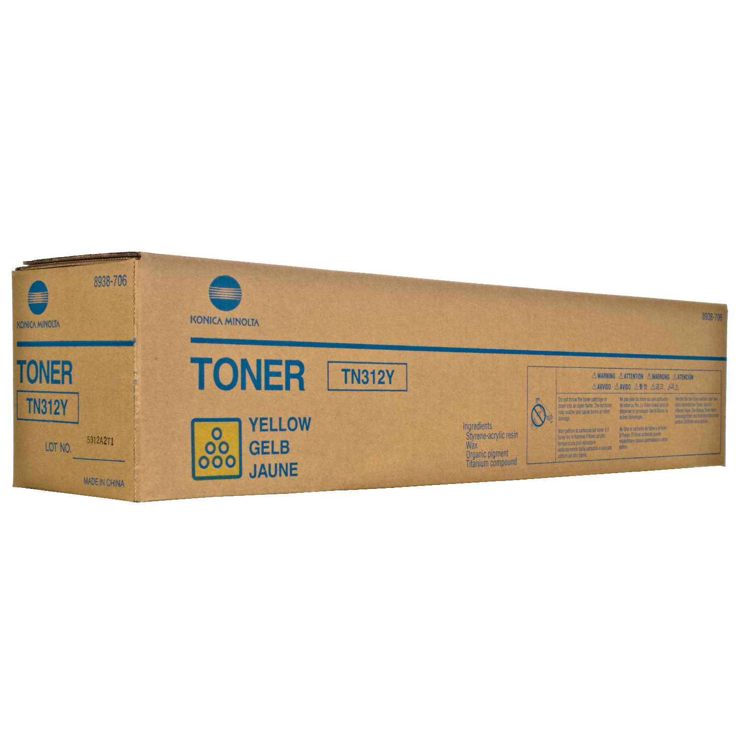 Тонер-картридж TN-312Y жовтий Konica Minolta (8938-706)
