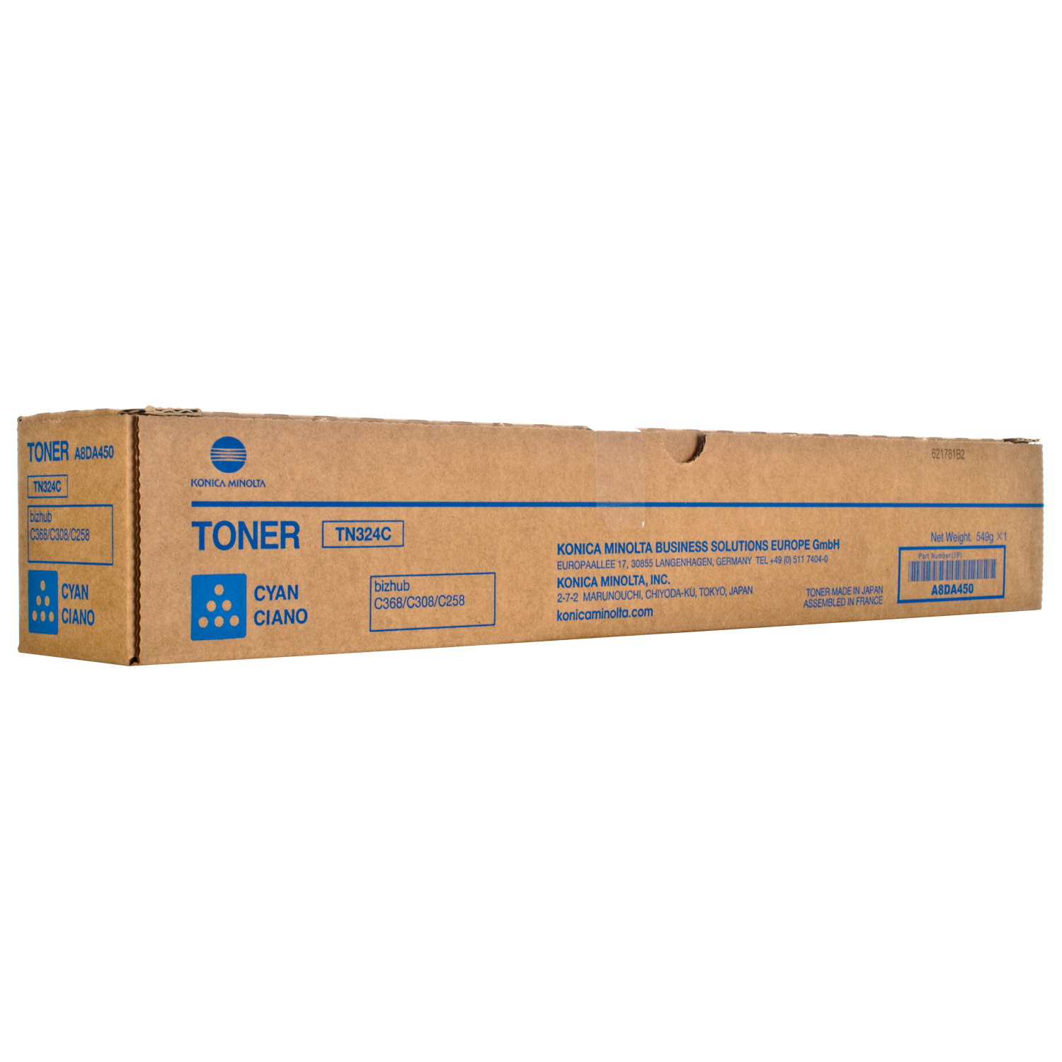 Тонер-картридж TN-324C блакитний Konica Minolta (A8DA450)