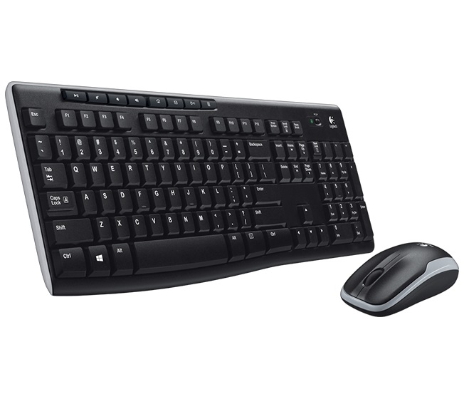 Комплект клавіатура та миша бездротовий MK270 чорний Logitech (920-004518_920-004508)