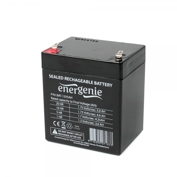 Акумулятор для ДБЖ 12В, 5 Aг Energenie (BAT-12V5AH)