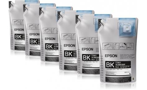 Комплект чорнил T741X00 чорні, 6x1 л Epson (C13T741X00)