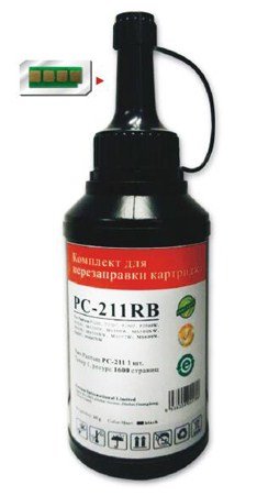 Комплект для заправки картриджа PC-230R/PC-211EV (1тонер+1чип) Pantum (PC-211RB/PC-211PRB)