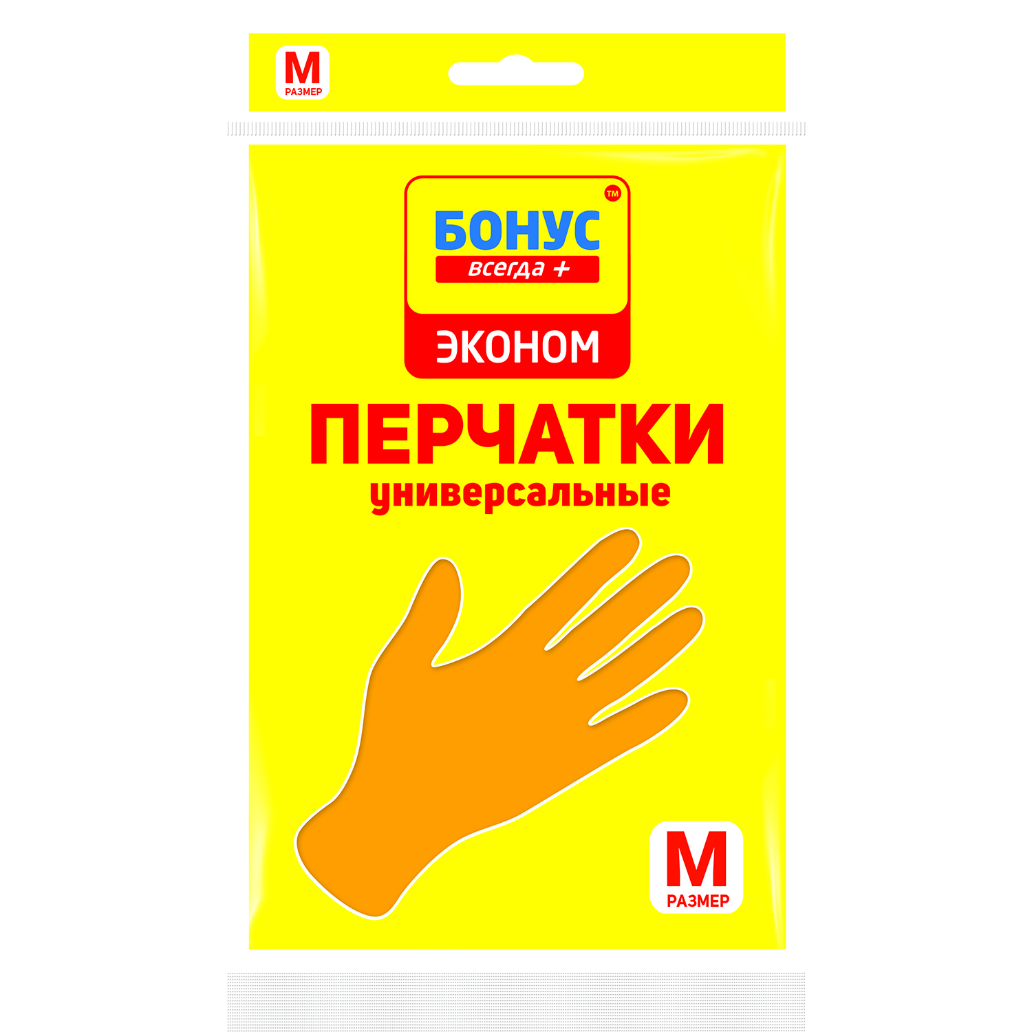 Рукавички універсальні M, помаранчеві Економ Бонус (17100800_17100820_4823071628210)