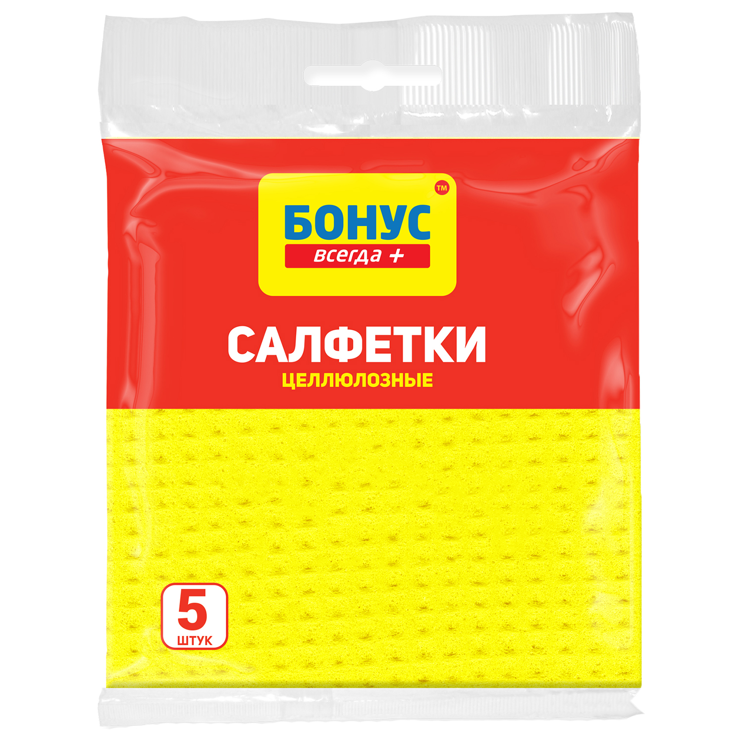 Серветки целюлозні, 5 шт Бонус (18400170_4823071631371)