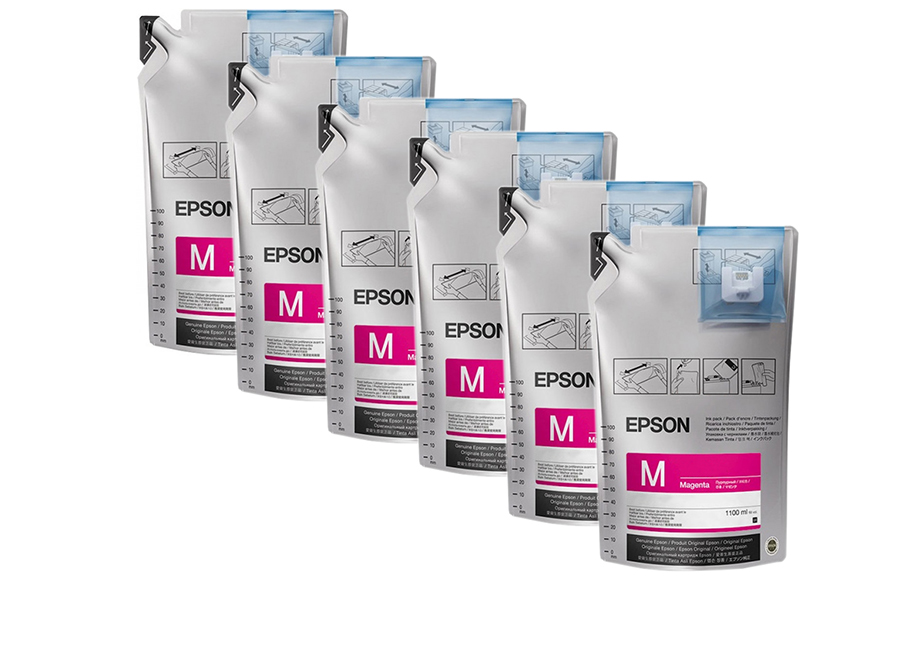 Чорнило UltraChrome SC-F6300 1100мл x 6шт, пурпурові Epson (C13T46D340)
