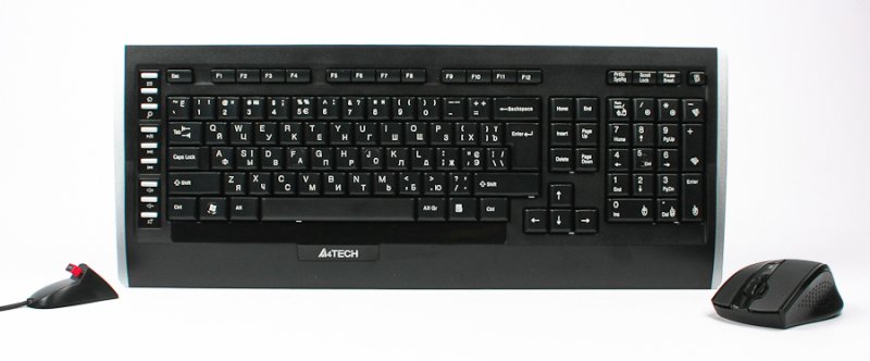 Комплект клавіатура та миша бездротовий V-Track чорний A4Tech (9300F (GR-152+G9-730FX))