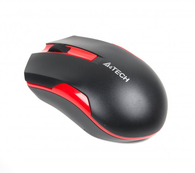 Миша бездротова V-Track USB G3-200N, чорно-червона A4Tech (G3-200N (Black+Red)