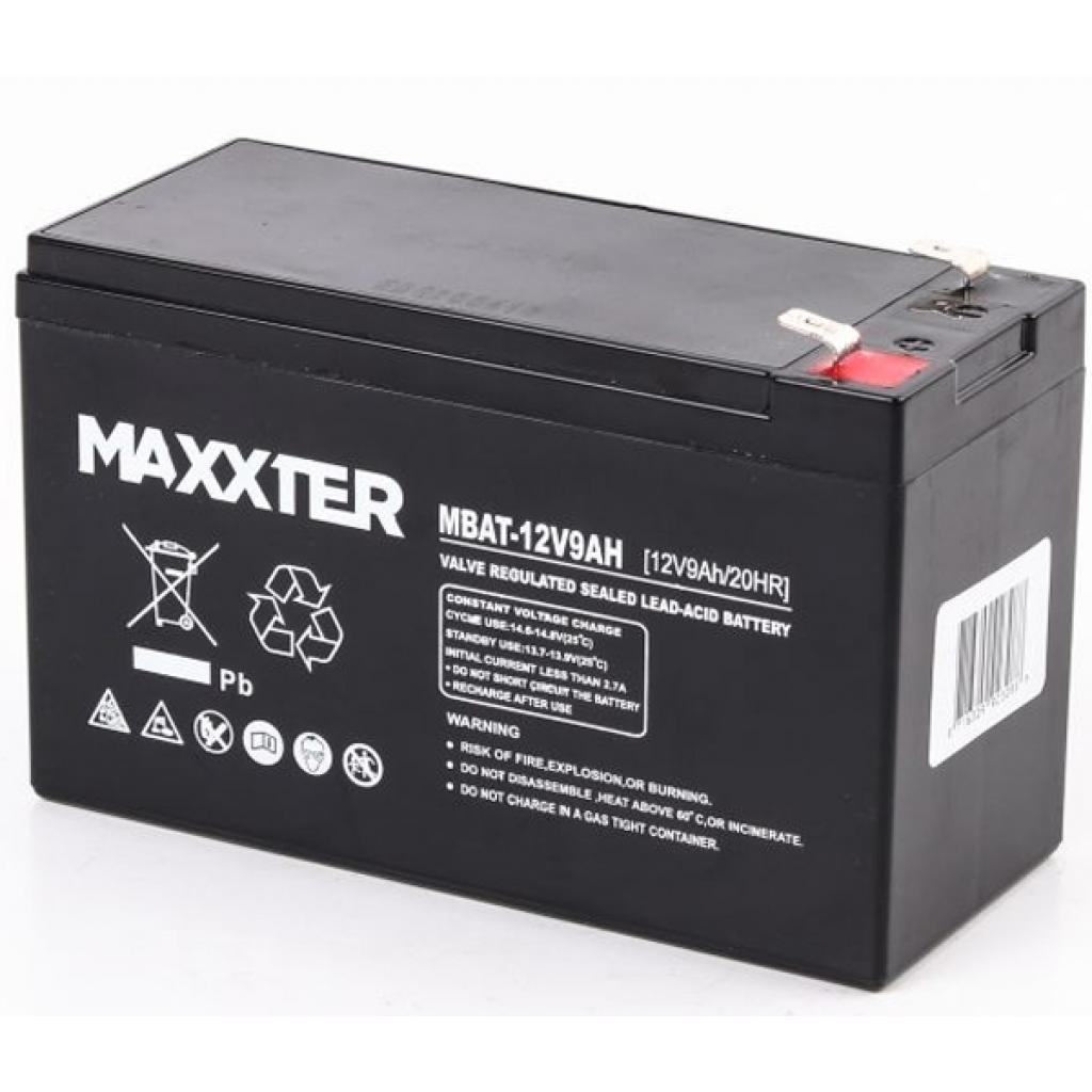 Акумулятор для ДБЖ 12В, 9 Aг Maxxter (MBAT-12V9AH)