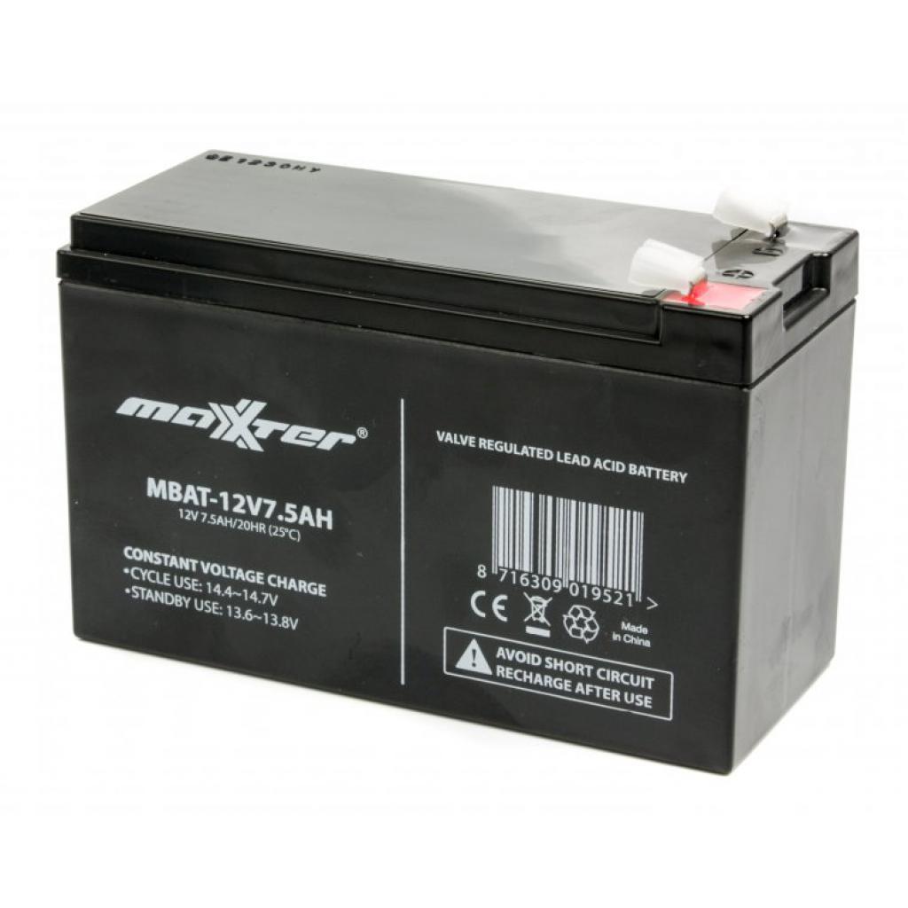 Акумулятор для ДБЖ 12В, 7.5 Aг MAT-12V7.5AH Maxxter (MBAT-12V7.5AH)
