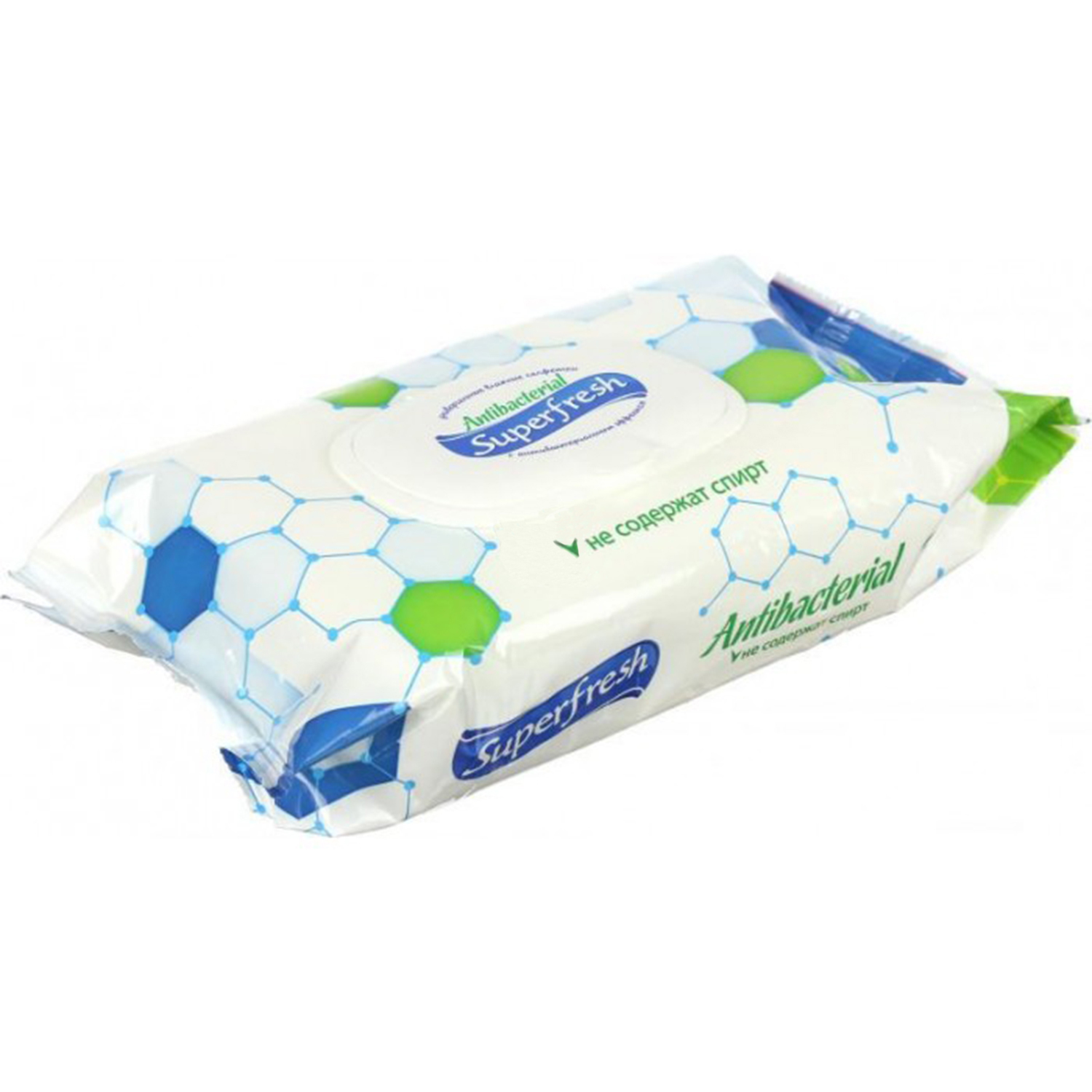 Серветки вологі, антибактеріальні, 72 шт, з клапаном Superfresh (42216709_42216700_4823071630510)