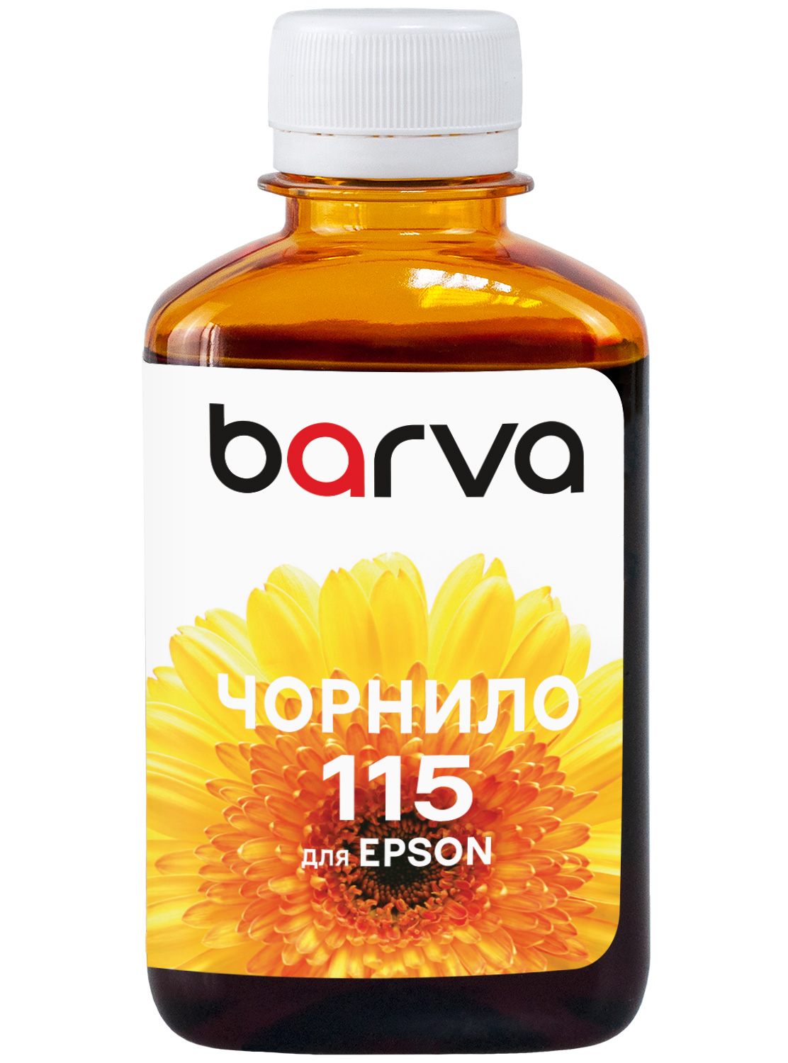 Чорнило сумісне для Epson 115 Y спеціальне 180 мл, водорозчинне, жовте Barva (E115-875)