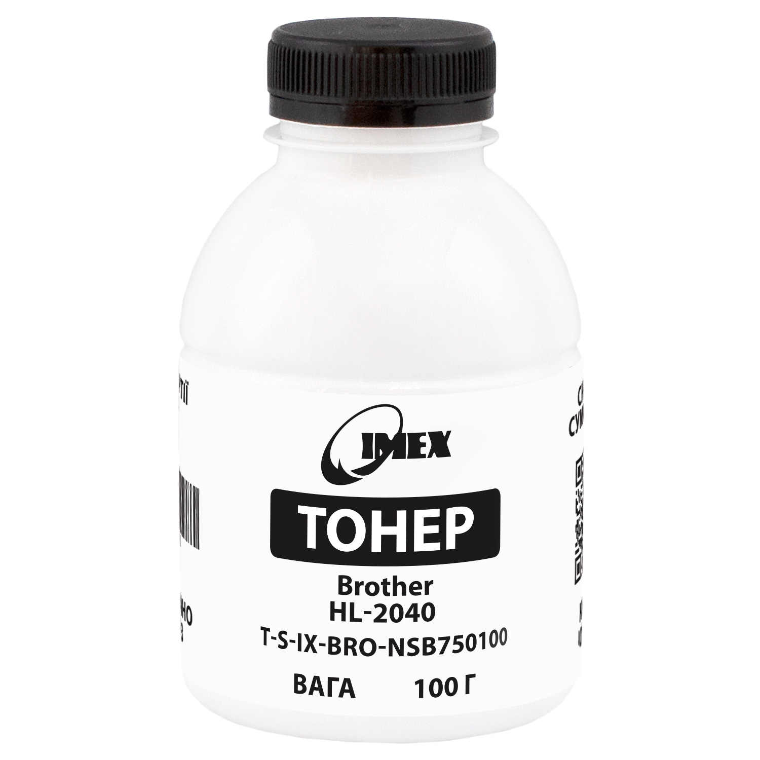 Тонер Brother HL-2040 флакон, 100 г Imex (TSM-NSB-750-100)