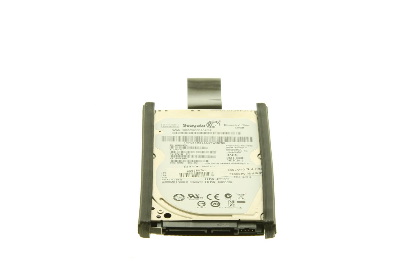320GB 7200rpm 2.5in SATA HD