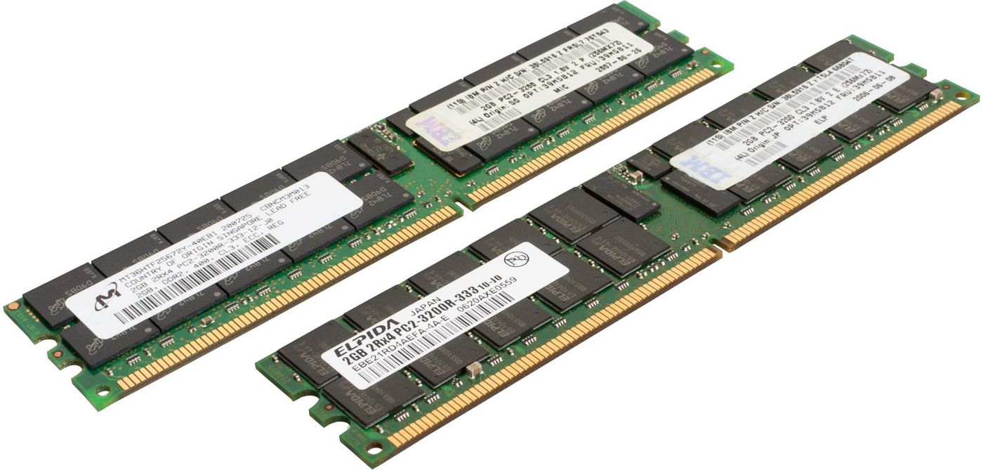 4GB DDR2 PC3200 ECC memory