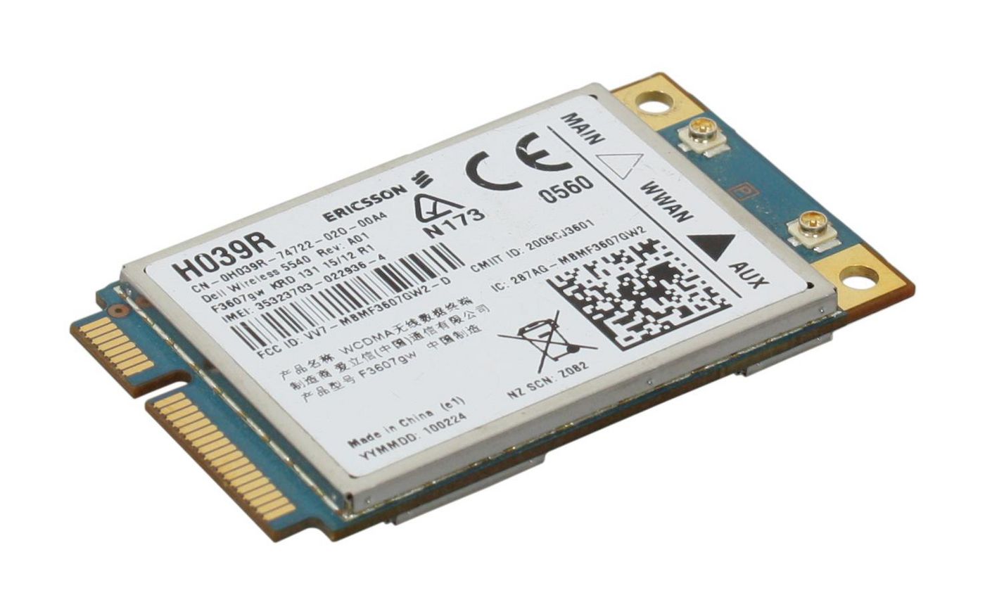 Wireless Mini-PCI card with