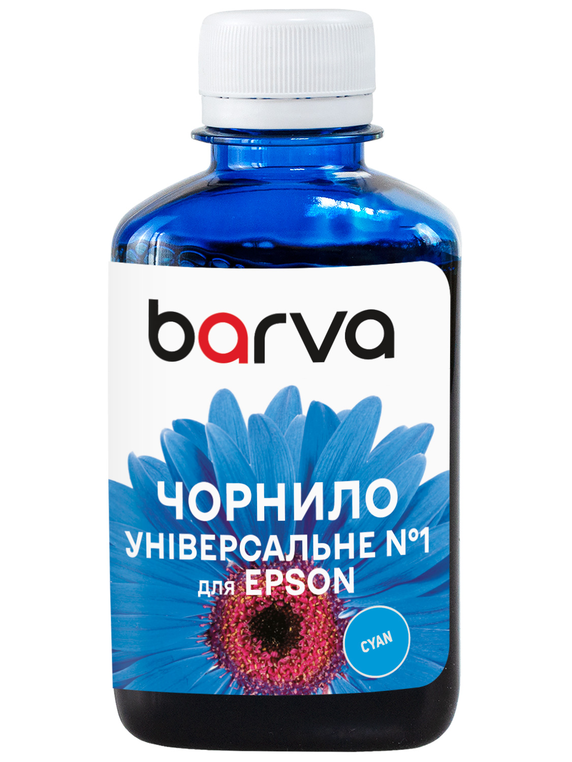 Чорнило сумісне для Epson універсальне №1 180 г, водорозчинне, блакитне Barva (EU1-452)