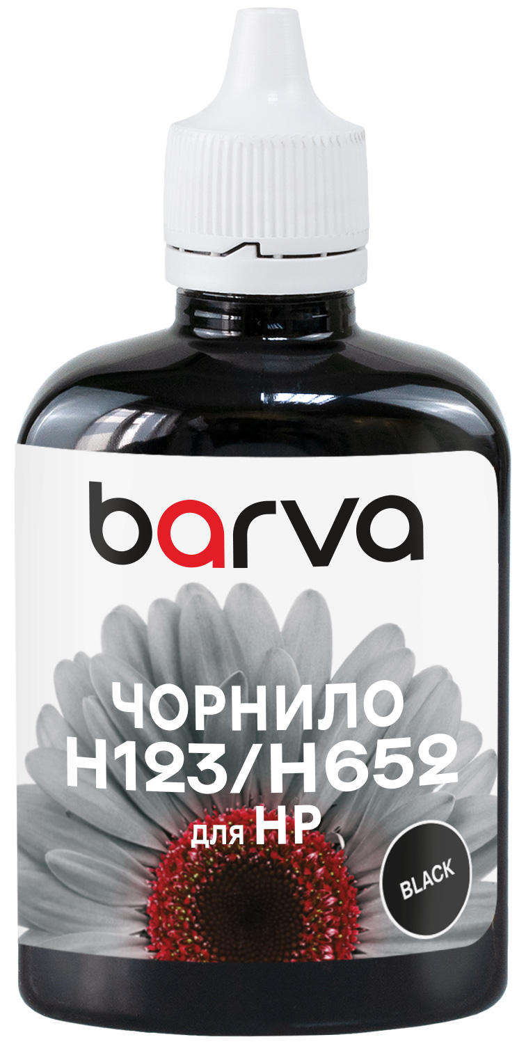 Чорнило для HP 46/123/651/652 спеціальне 90 г, пігментне, чорне Barva (H652-531)