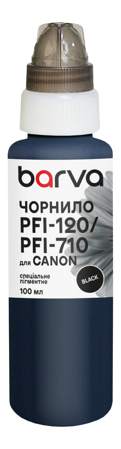 Чорнило для Canon PFI-120/PFI-710 BK спеціальне 100 мл, пігментне, чорне Barva (C120-894e)