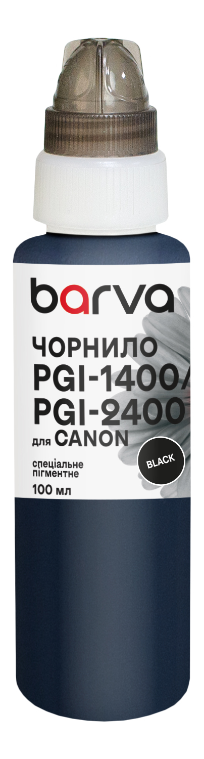 Чорнило для Canon PGI-1400/PGI-2400 BK спеціальне 100 мл, пігментне, чорне Barva (C1400-924)